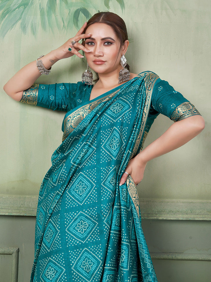 Printed Art Silk Saree