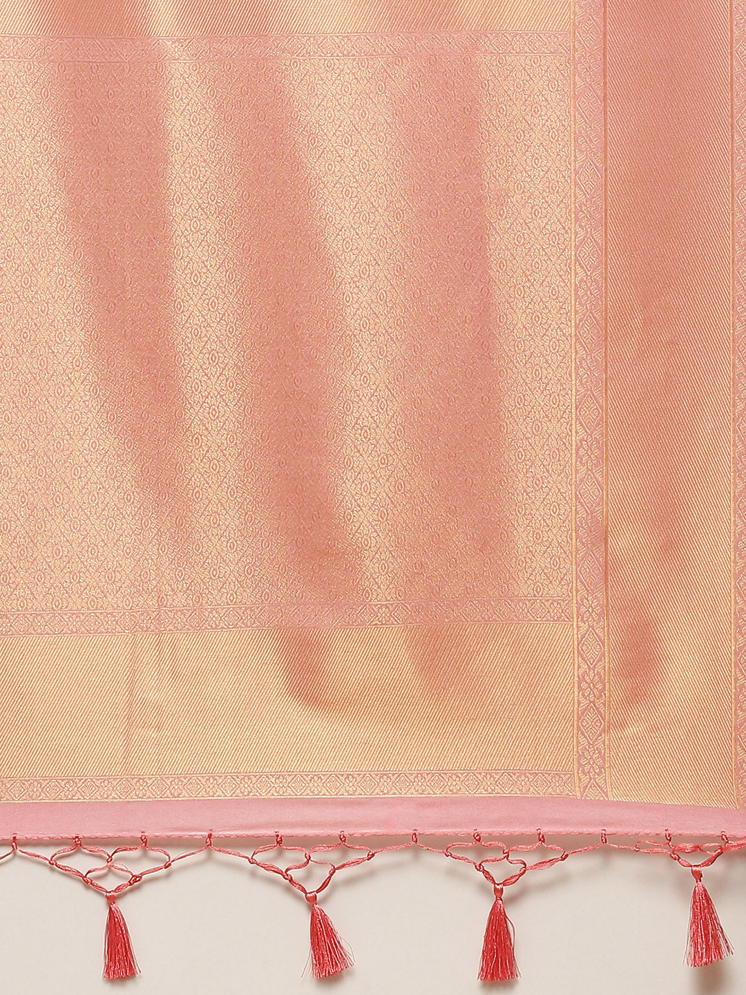 Plain Zari Border Art Handloom Woven Saree