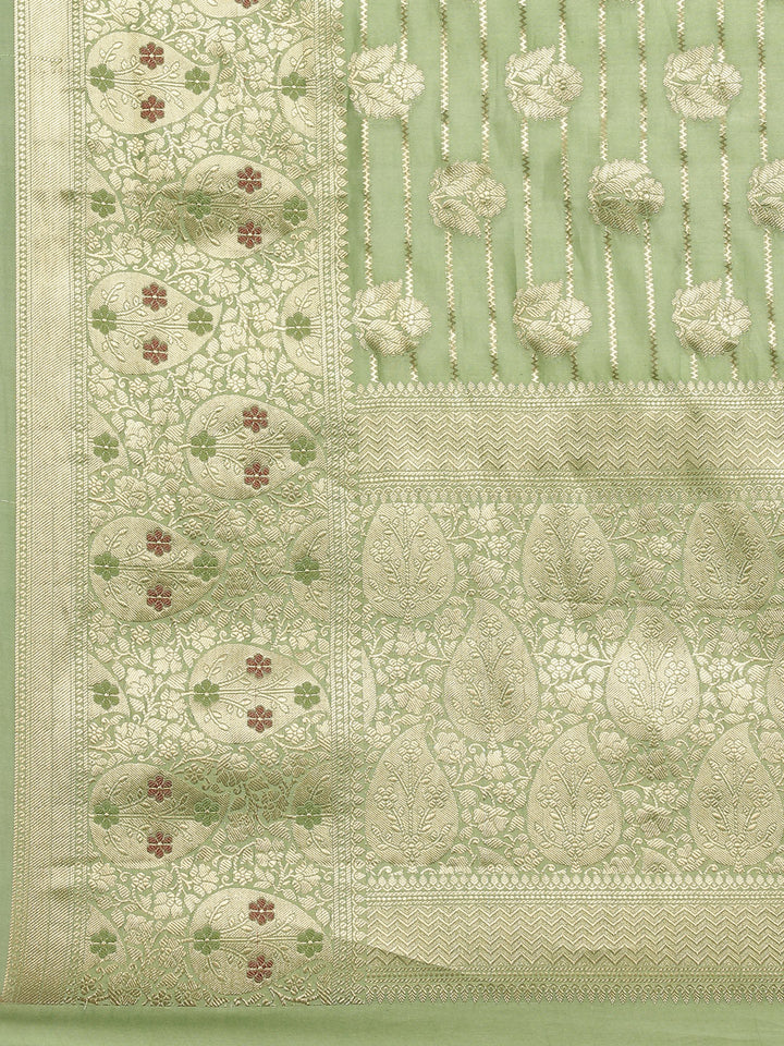 Zari Jaal Cotton Woven Saree