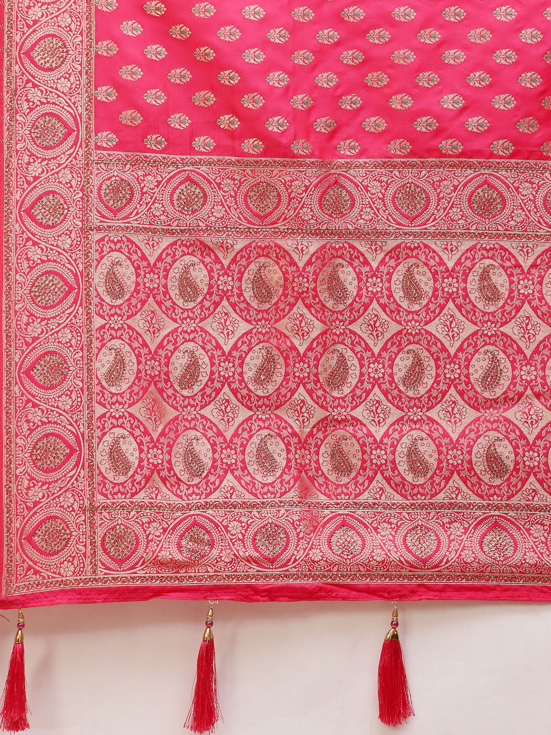 Stone Jaal Embroidered Banarasi Saree