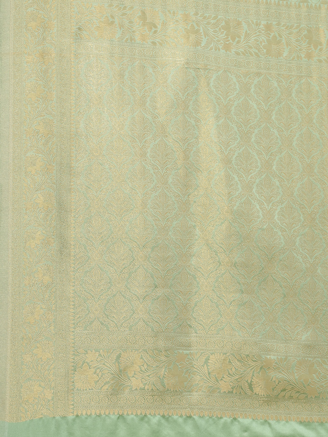 Brocade Zari Jaal Satin Woven Saree