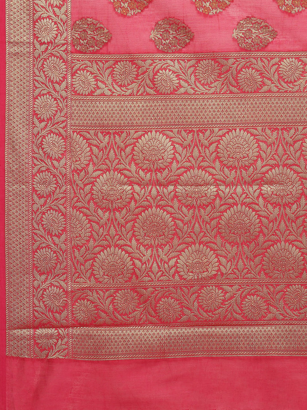 Zari Booti Cotton Woven Saree