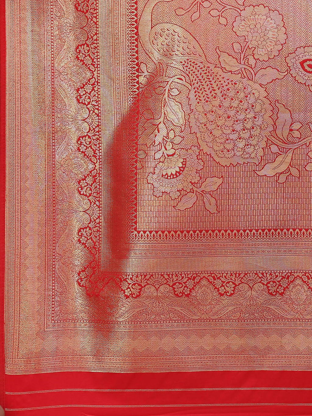 Floral Zari Jaal Handloom Woven Saree
