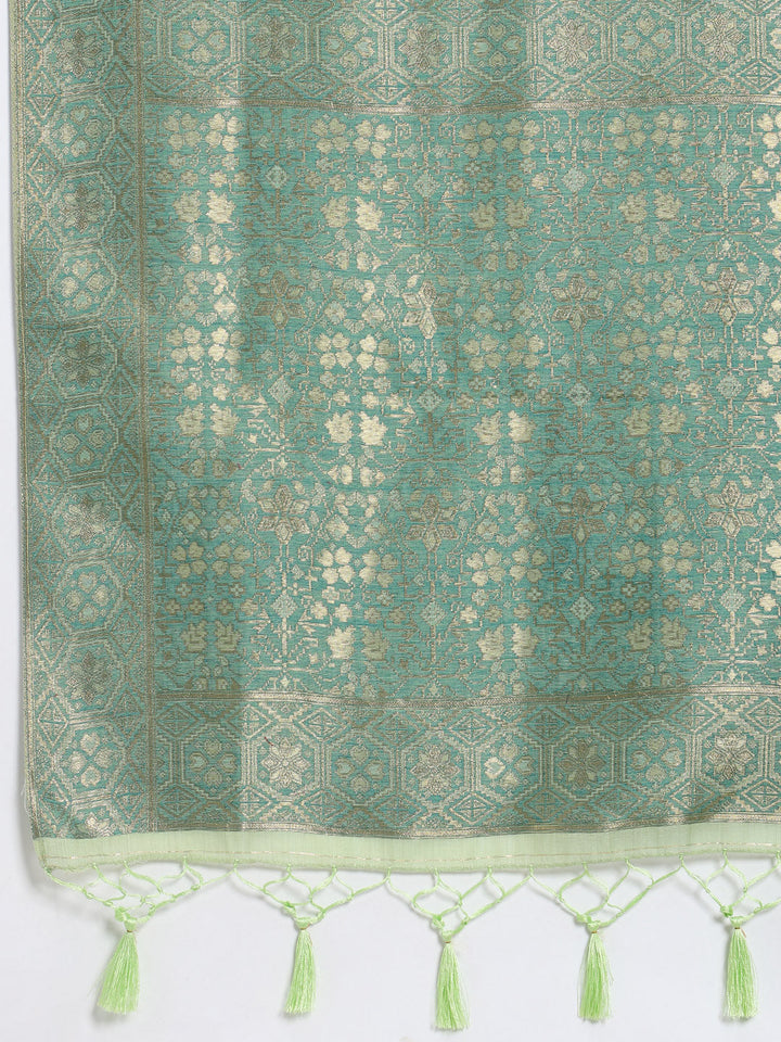 Zari Jaal Art Silk Woven Saree