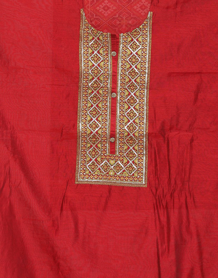 Chanderi Embroidered Suit piece