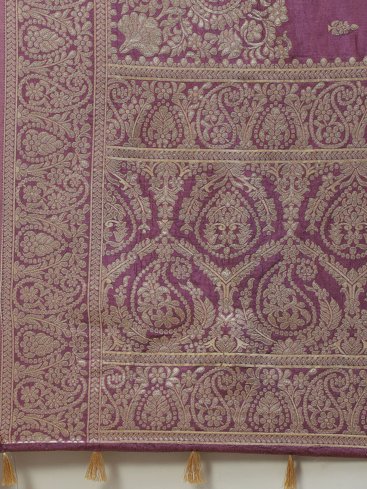 Zari Jaal Handloom Woven Saree