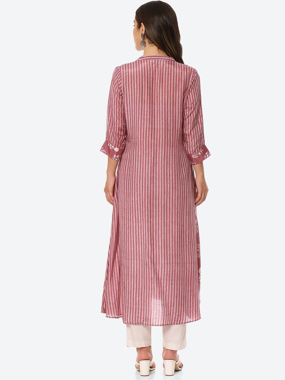 Floral Printed Muslin Kurta