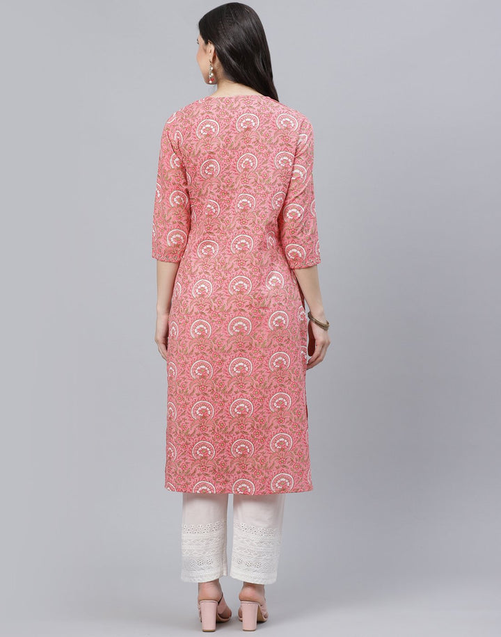 Cotton Printed Kurti with Pant