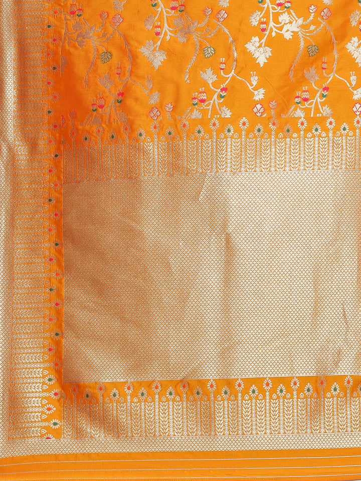 Zari Jaal Woven Art Silk Banarsi Saree