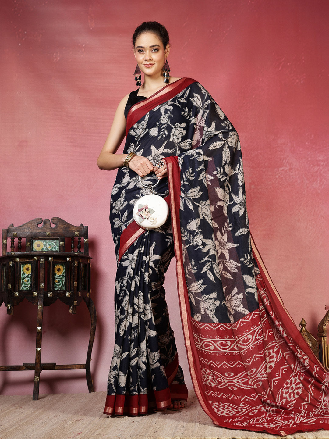 Plain Art Silk Saree