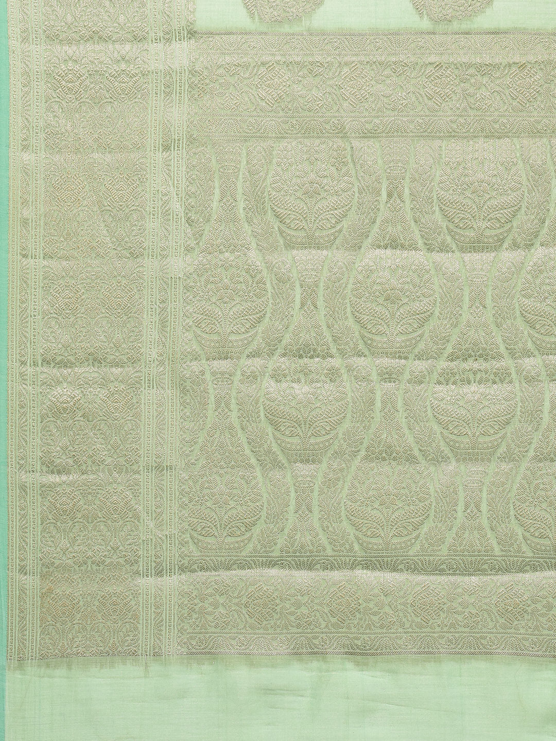 Zari Border Booti Cotton Woven Saree