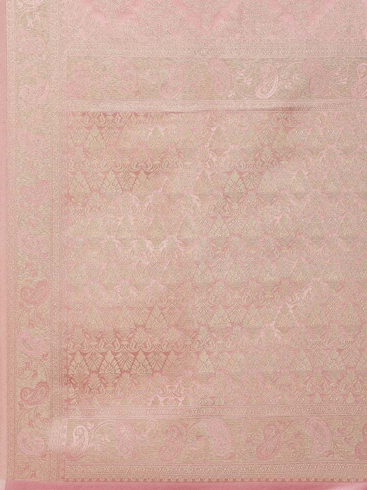 Zari Jaal Satin Woven Saree