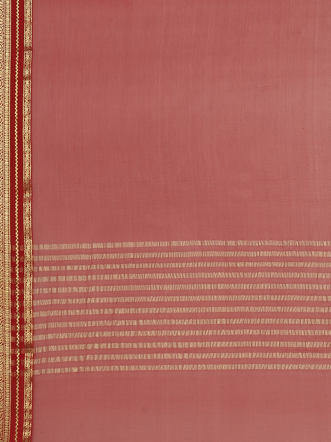 Plain Piping Chiffon Saree