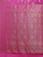 Floral Zari Jaal Handloom Woven Saree