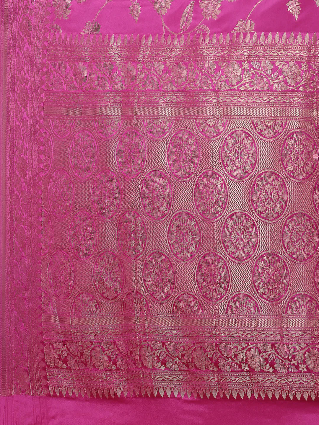 Floral Zari Jaal Handloom Woven Saree
