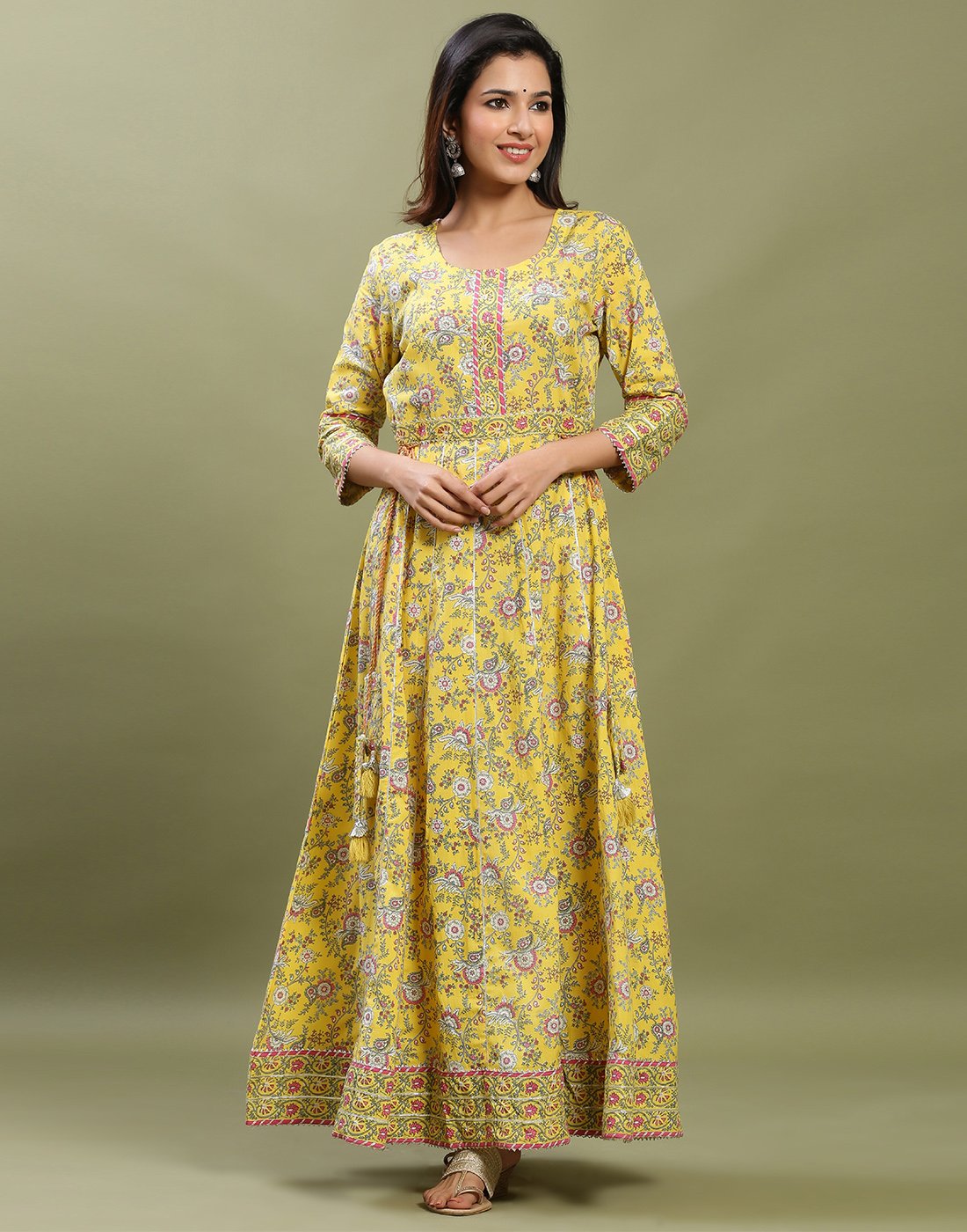 Anarkali Cotton Printed Kurti