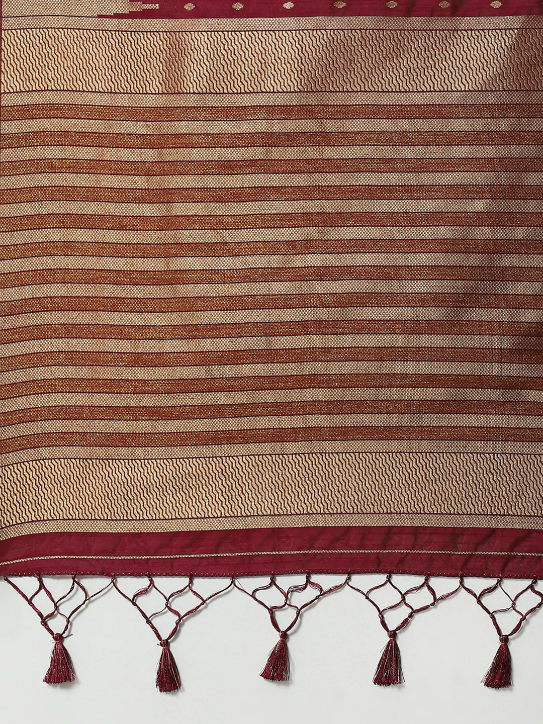 Zari Border Booti Woven Handloom Saree