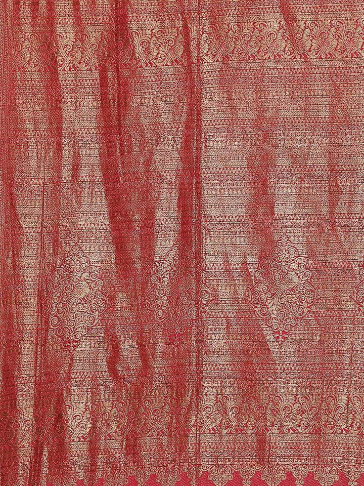 Zari Booti Crepe Saree