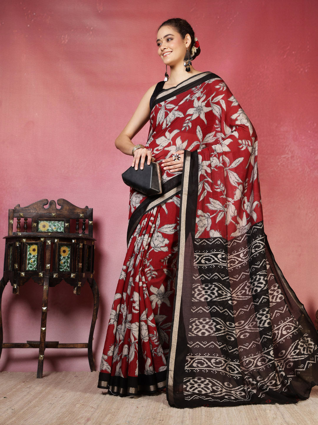 Plain Art Silk Saree