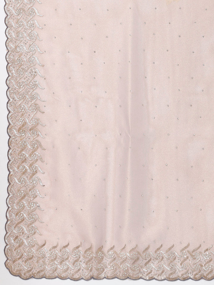 Sequence Embroidery Tissue Saree
