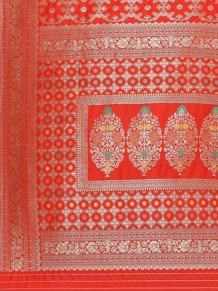 Zari Jaal Woven Art Silk Banarsi Saree