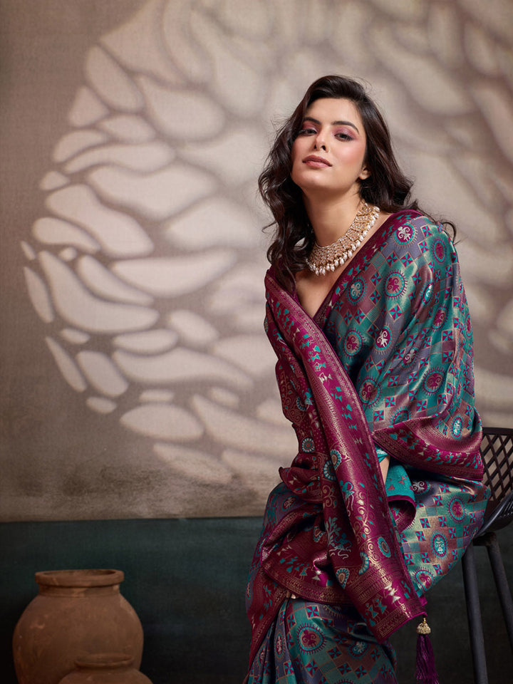 Woven Design Banarasi Silk Saree