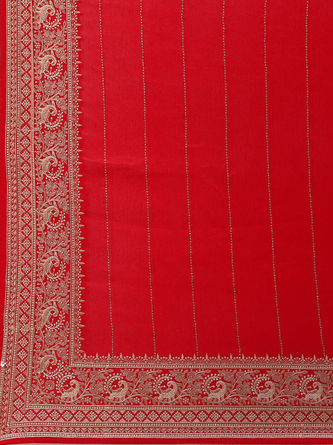 Swarovski Embroidered Georgette Saree