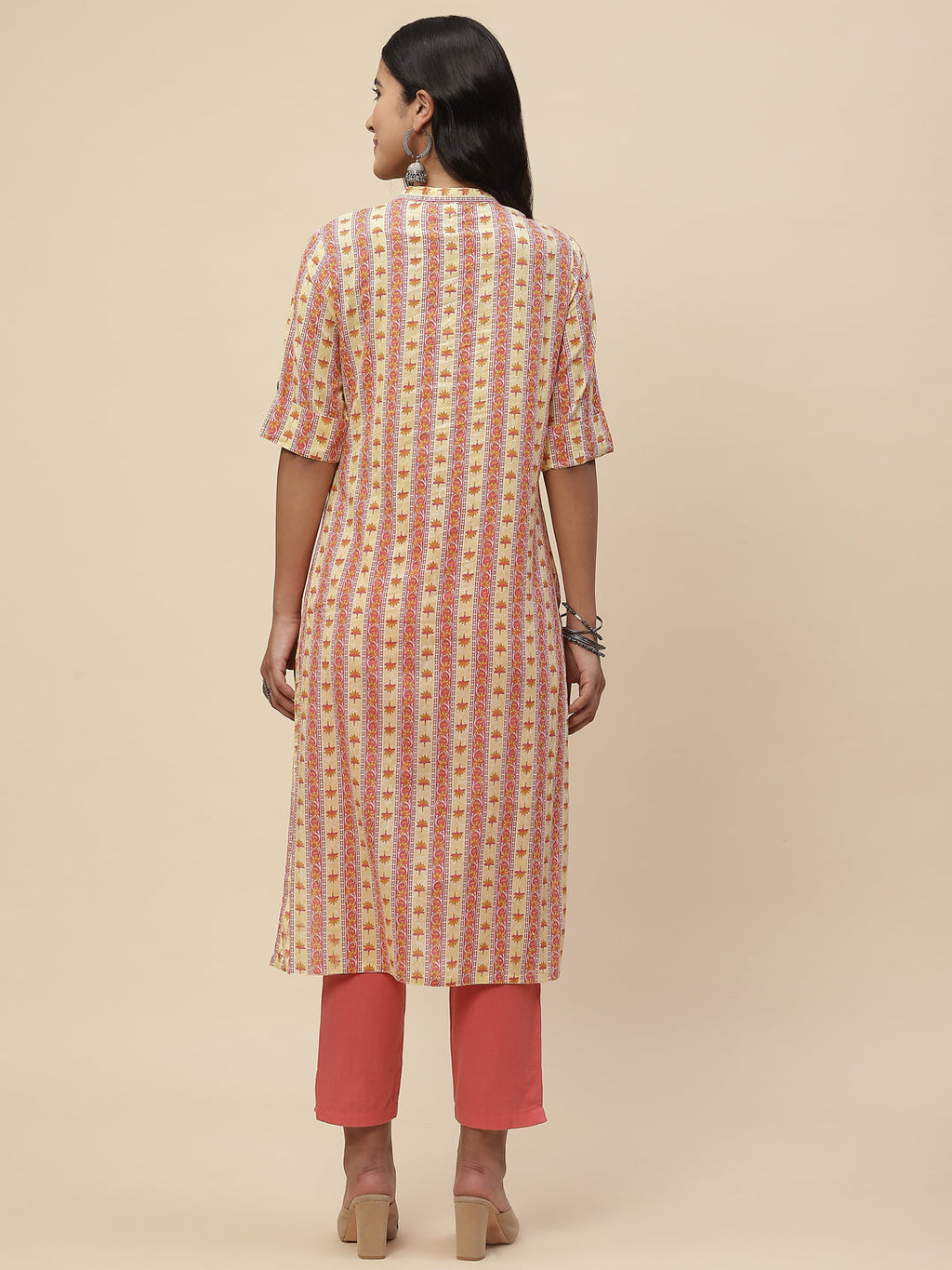 Floral Printed Cotton Kurta