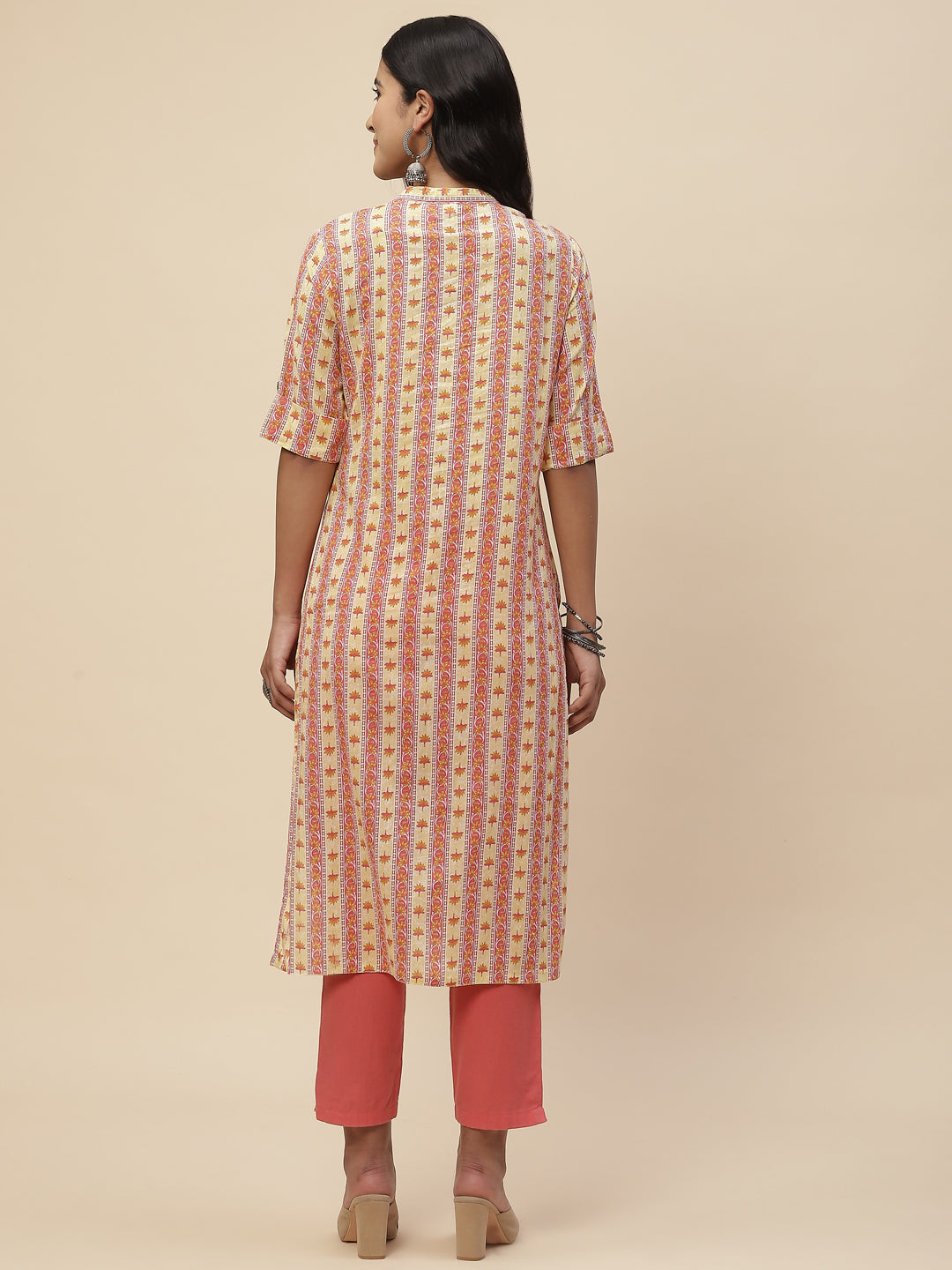 Floral Printed Cotton Kurta