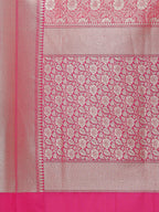 Floral Zari Jaal Banarsi Woven Saree