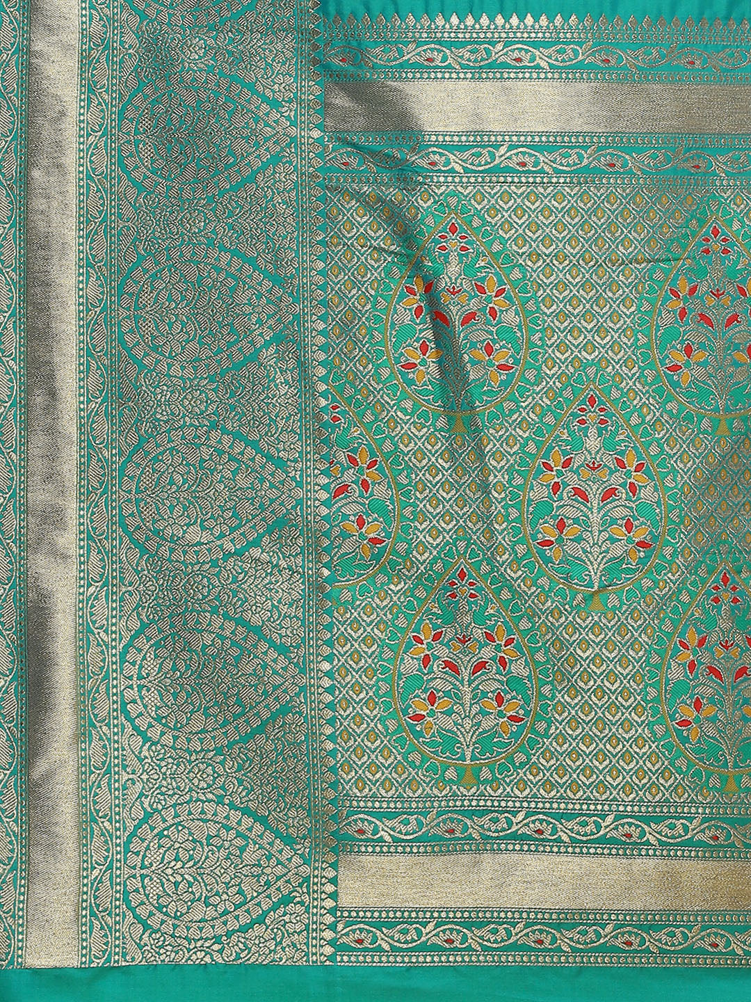Zari Booti Woven Art Silk Banarsi Saree