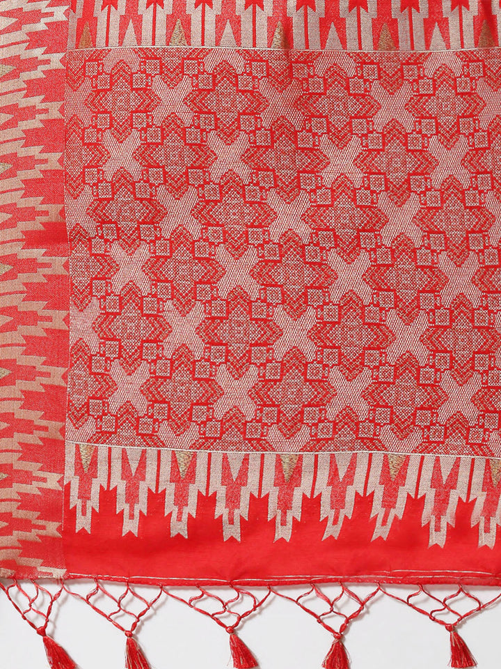 Zari Border Woven Handloom Saree
