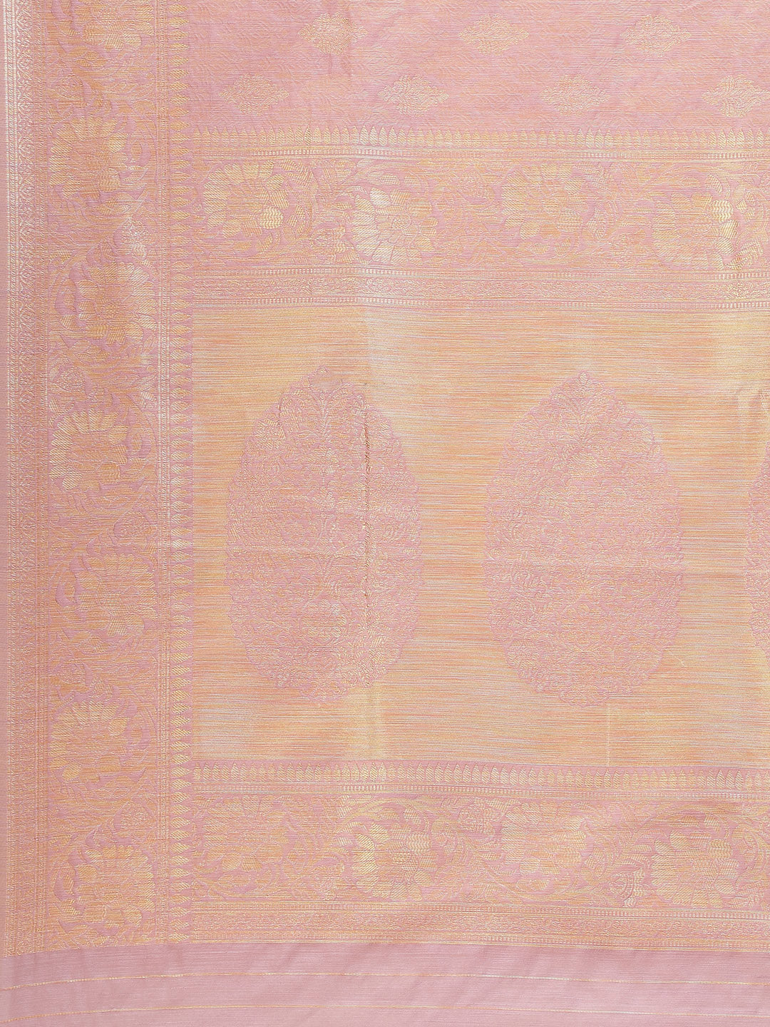 Zari Border Booti Cotton Woven Saree