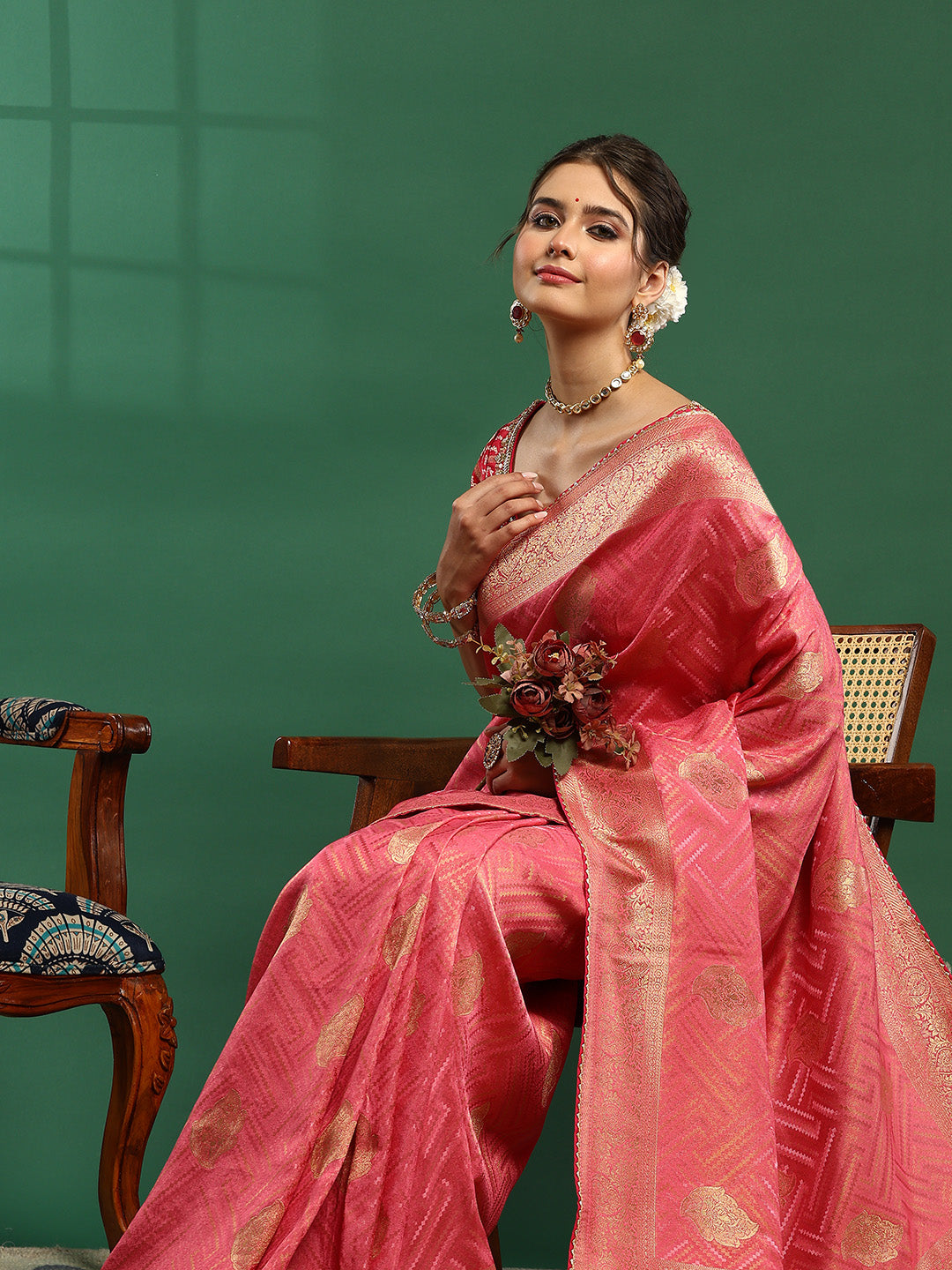 Embroidered Banarasi Saree