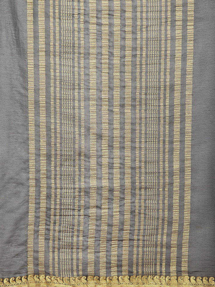 Zari Border Chiffon Woven Saree