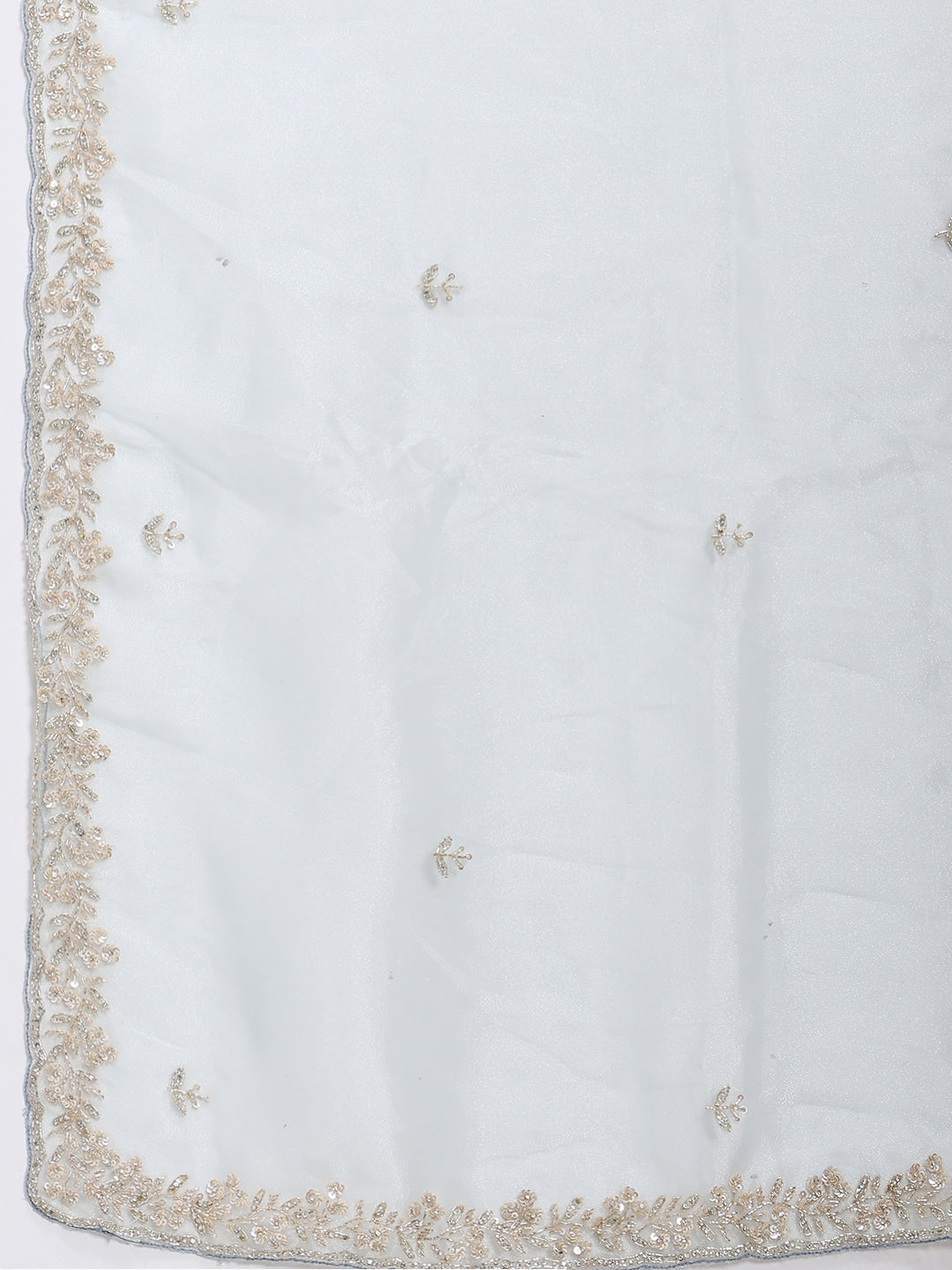 Sequence Embroidery Tissue Saree