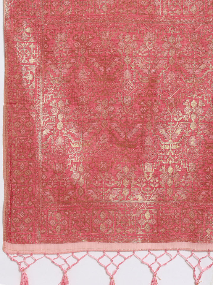 Zari Jaal Art Silk Woven Saree