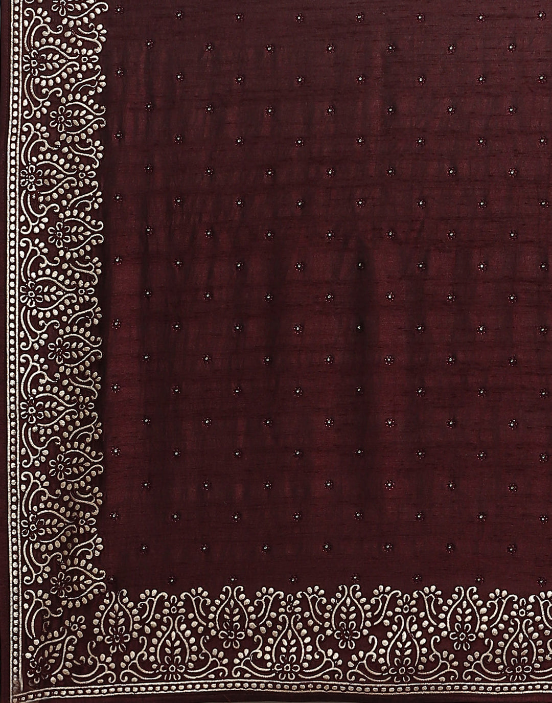 Dupion Silk Embroidery Saree