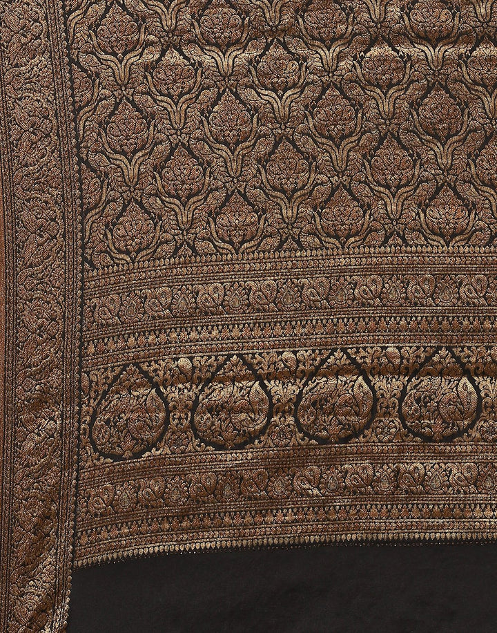Zari Border Crepe Saree