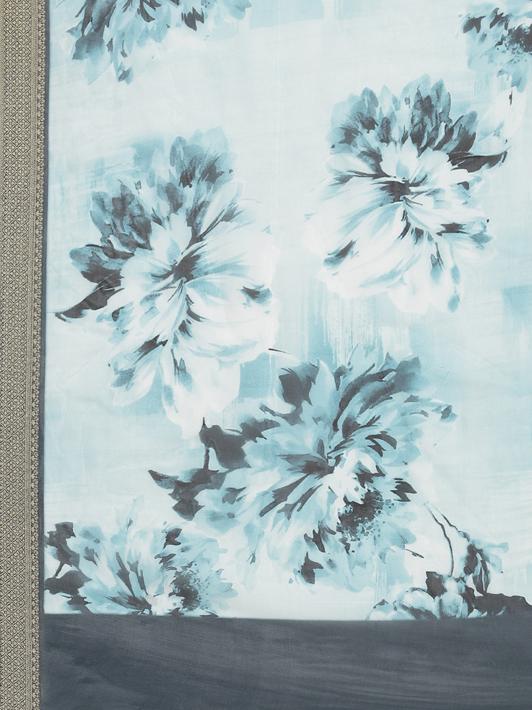 Digital Floral Printed Art Georgette Saree - meena bazaar