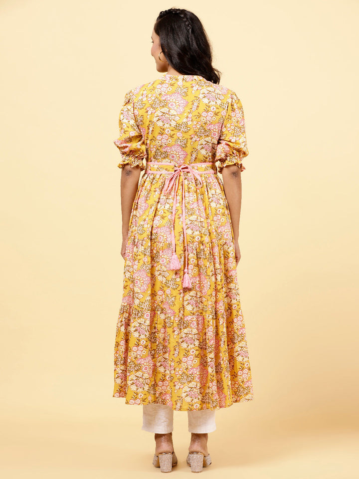 Floral Printed Cotton Kurta