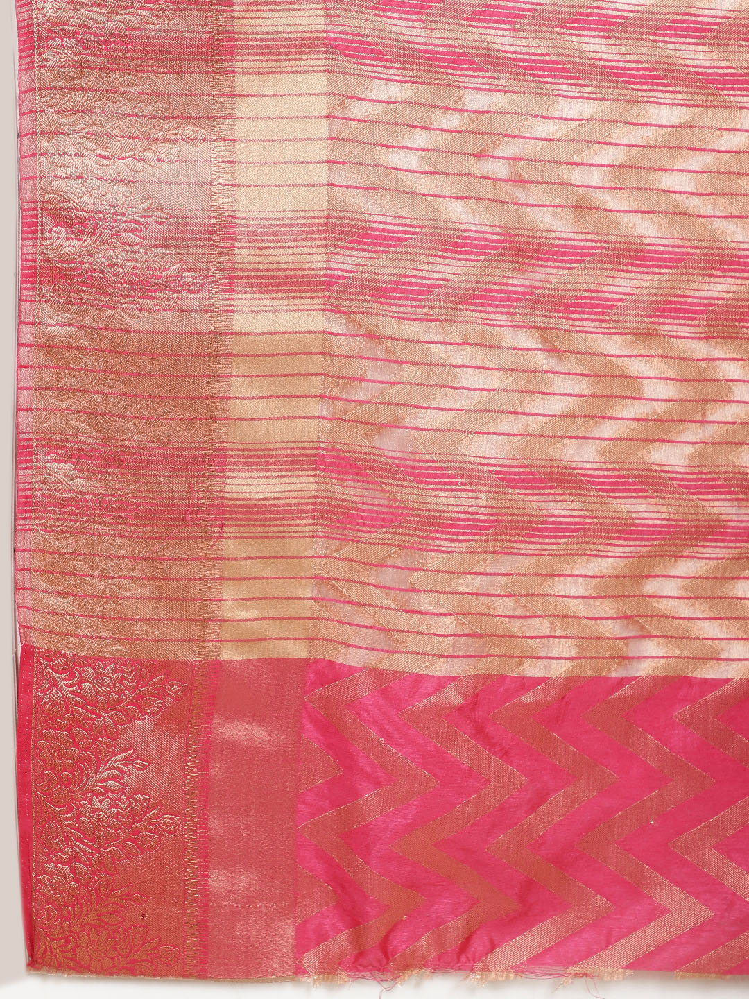Zari Jaal Woven Handloom Saree