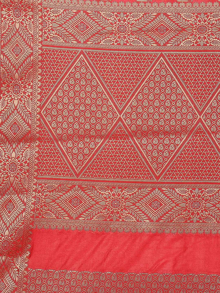 Zari Jaal Art Handloom Woven Saree