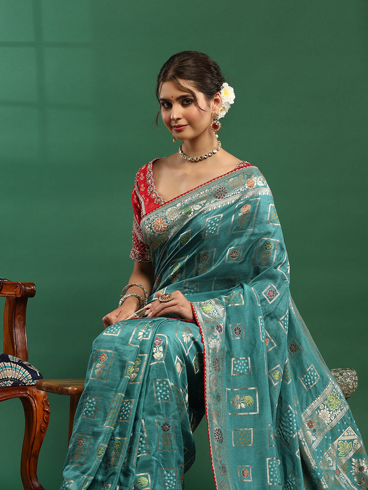 Embroidered Banarasi Saree
