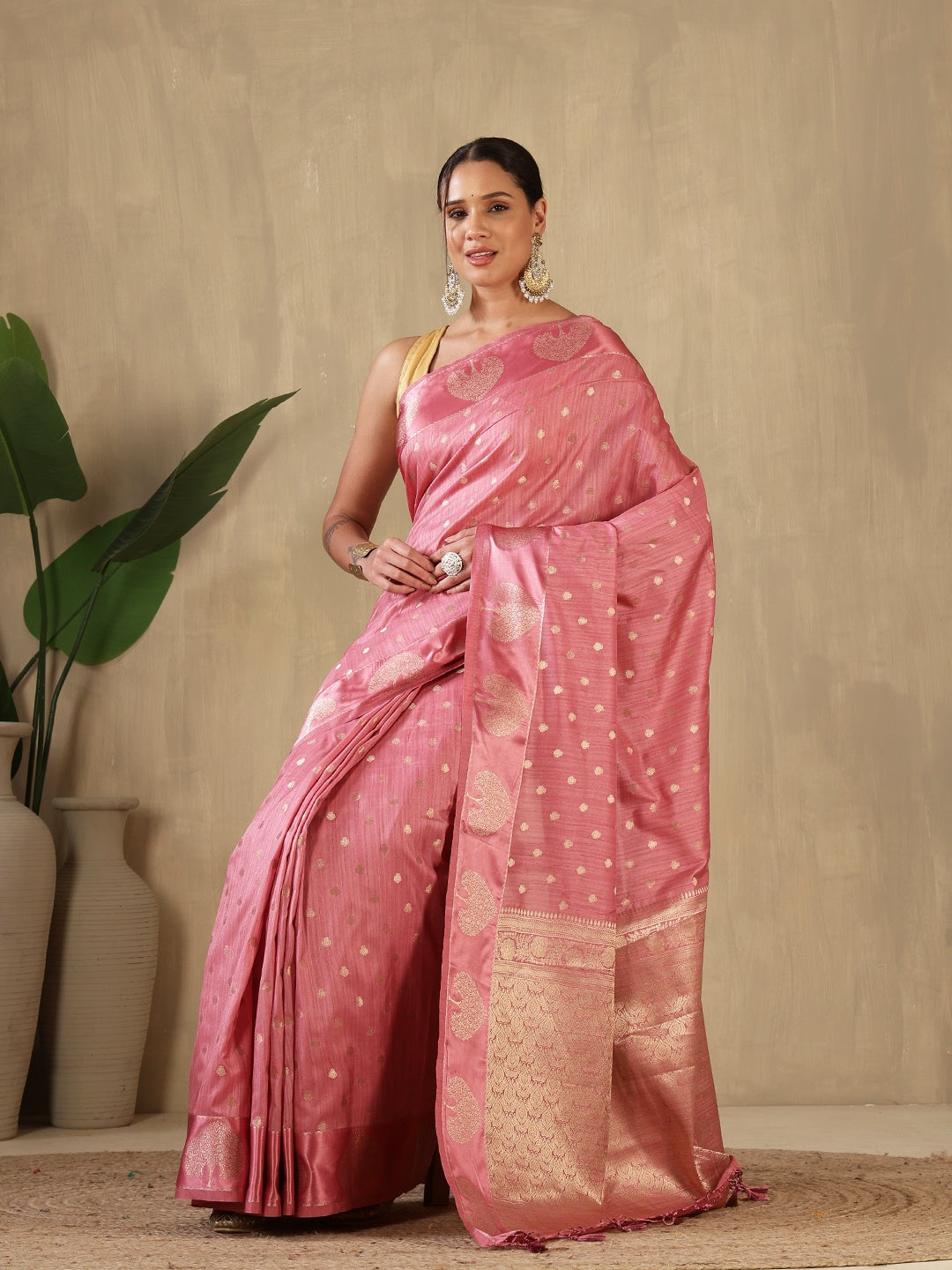 Woven Design Tussar Saree