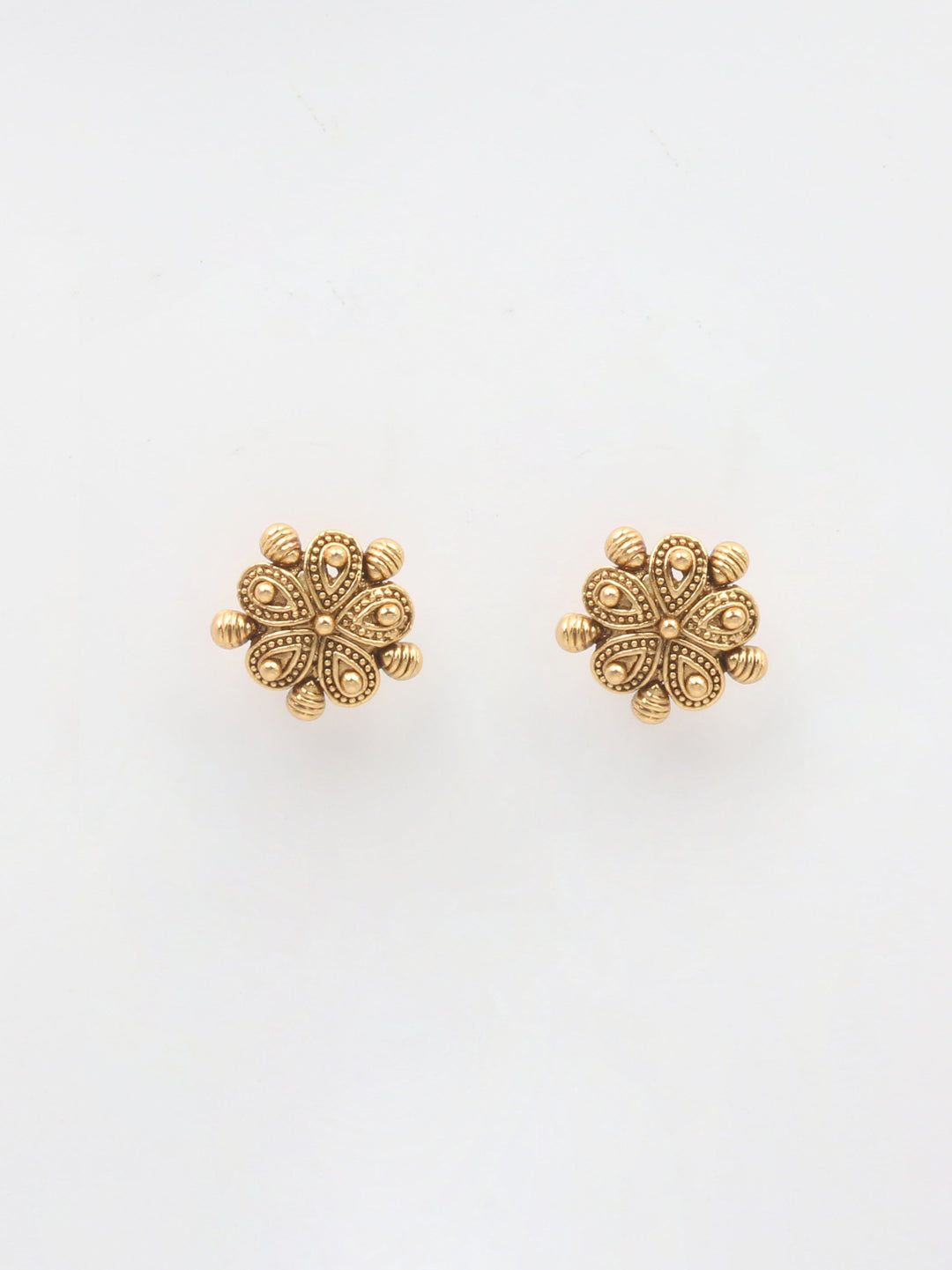 Gold Plated Necklace With Earrings