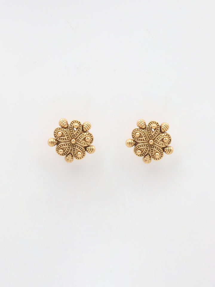 Gold Plated Necklace With Earrings
