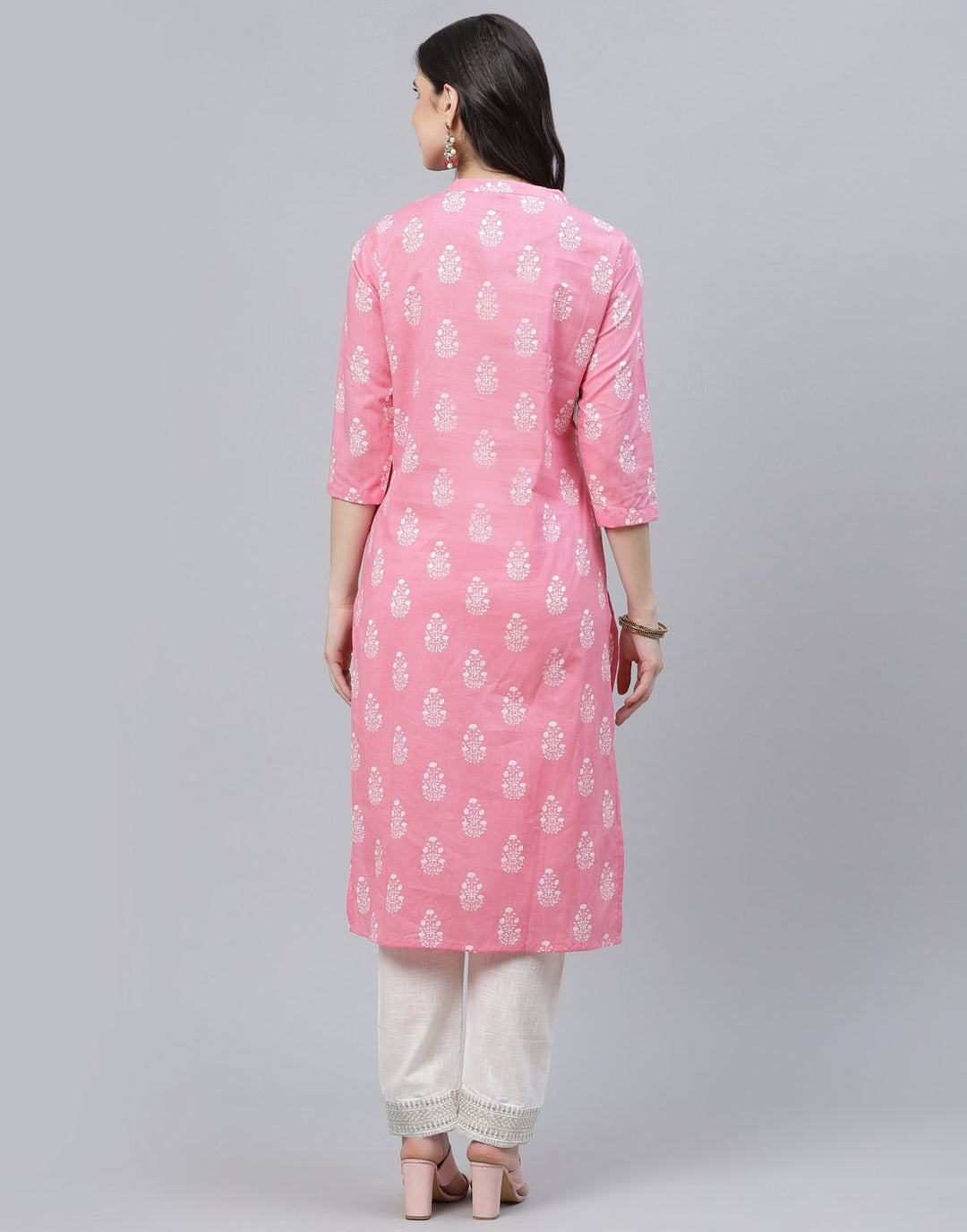 Printed Cotton Kurti Pant Set