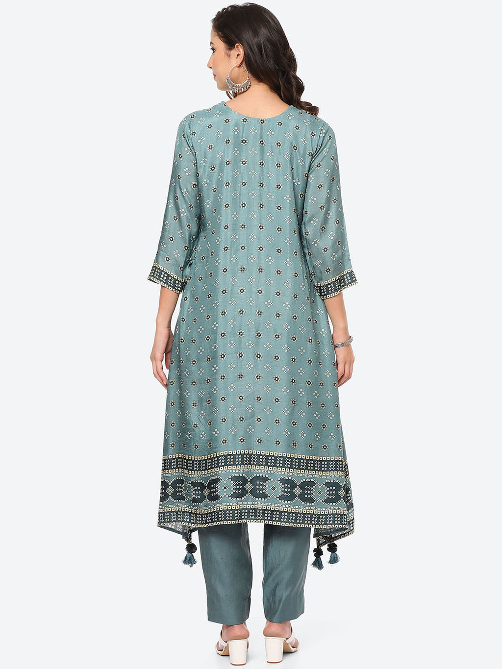 Printed Muslin Kurta With Pant