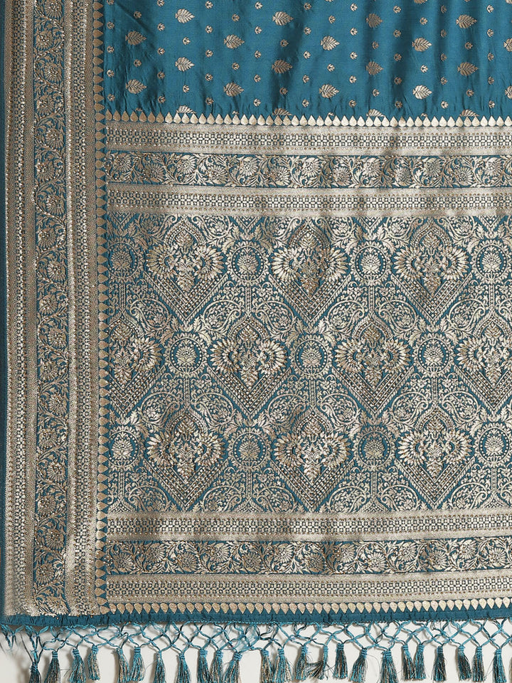 Stone Work Banarasi Woven Saree